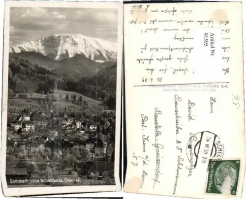 91595,Sommerfrische Scheibbs m. Ötscher 1938