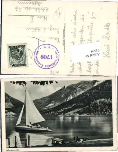 91598,Lunzersee Lunz am See Segelboot Boot