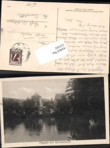 122101,Pöggstall m. Schlossteich 1925