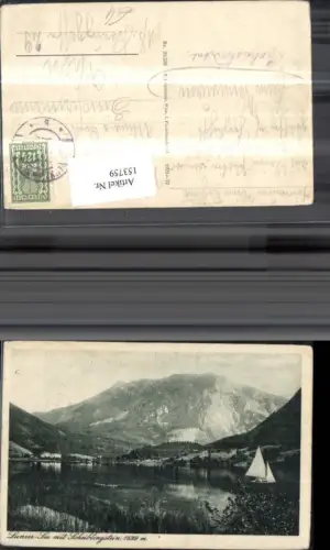 153759,Lunzer See m. Scheiblingstein Lunz a. See Ansicht m. Segelboot