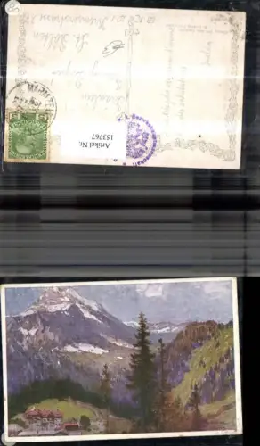 153767,Gösing an der Mariazellerbahn m. d. Ötscher Puchenstuben Künstler Ak sign Karl Ludwig Prinz