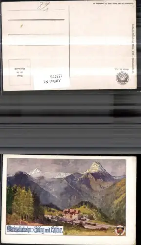 153773,Gösing an der Mariazellerbahn m. d. Ötscher Puchenstuben Künstler Ak pub Dt Schulverein
