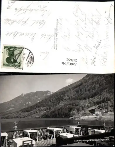 242652,Lunzersee b. Lunz am See Terrasse m. Scheiblingstein