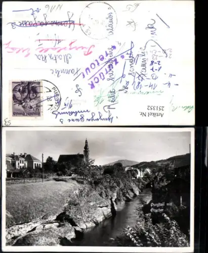 251352,Purgstall an d. Erlauf Teilansicht Kirche m. Ötscher