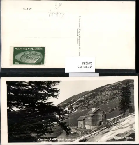 269258,Ötscher Schutzhaus m. Ötscher Lackenhof Bergkulisse