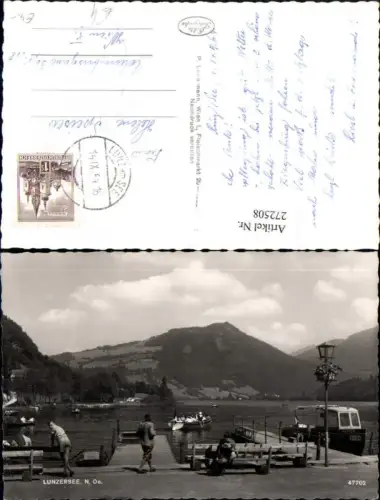 272508,Lunzersee b. Lunz am See Stege Motorboot Boot Neptun