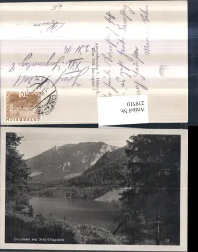 278510,Lunzersee See b. Lunz m. Scheiblingstein Partie