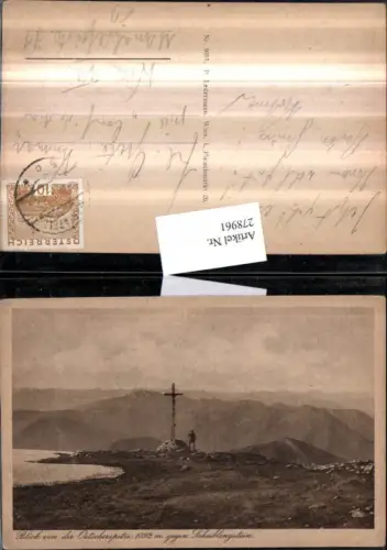 278961,Blick von d. Ötscherspitze geg. Scheiblingstein b. Lackenhof