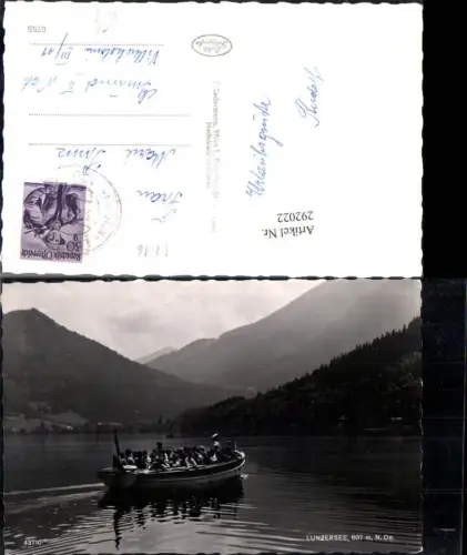 292022,Lunzersee See b. Lunz Motorboot Boot