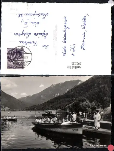 292023,Am Lunzersee See b. Lunz Motorboot Boot Ruderboot