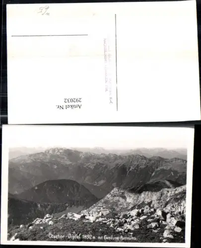 292032,Ötscher-Gipfel m. Gesäuse Panorama Bergkulisse b. Lackenhof