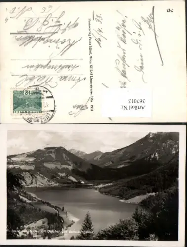 367013,Lunzersee See b. Lunz m. Ötscher u. Scheiblingstein Bergkulisse