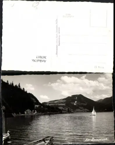 367017,Lunzersee See b. Lunz Segelboot