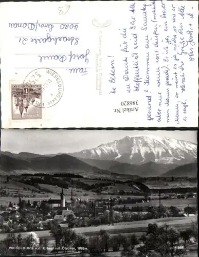 386820,Wieselburg an d. Erlauf Totale m. Ötscher Bergkulisse