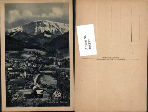 405197,Scheibbs Teilansicht m. Ötscher Bergkulisse