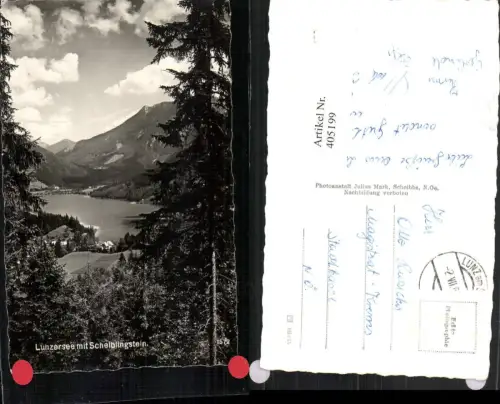 405199,Lunzersee See b. Lunz m. Scheiblingstein Bergkulisse