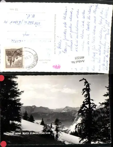 405225,Hochkar b. Göstling Blick zum Hochschwab Bergkulisse Winterbild