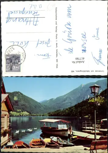 417780,Lunzersee See b. Lunz Anlegestelle Boote m. Scheiblingstein