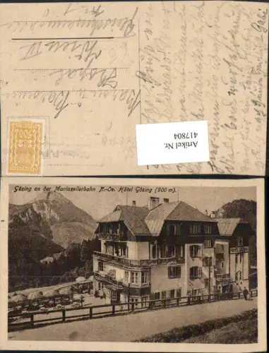417804,Gösing an d. Mariazellerbahn Hotel Bergkulisse