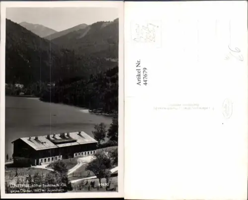 447679,Lunzersee See b. Lunz Jugendheim geg. Ötscher Bergkulisse