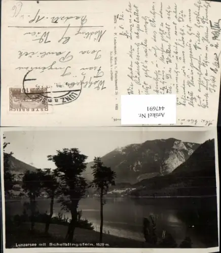 447691,Lunzersee See b. Lunz m. Scheiblingstein Bergkulisse