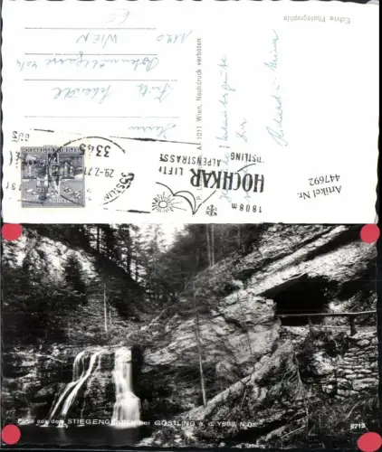 447692,Partie aus dem Stiegengraben b. Göstling an d. Ybbs Wasserfall