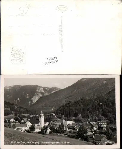 447701,Lunz am See Totale geg. Scheiblingstein Bergkulisse