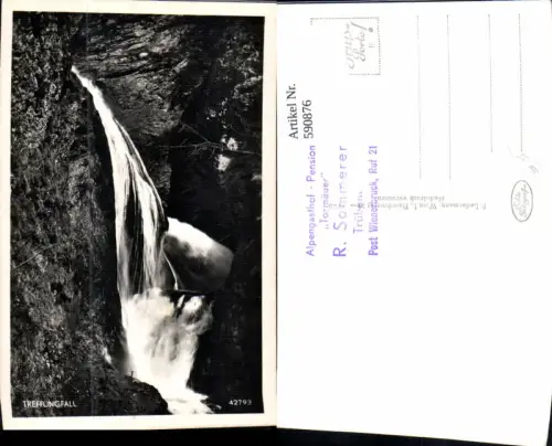 590876,Foto Ak Puchenstuben Trefflingfall Wasserfall