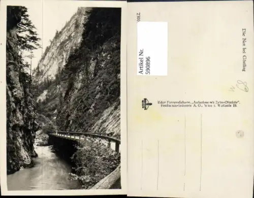 590896,Foto Ak Die Not b. Göstling an der Ybbs Landschaft