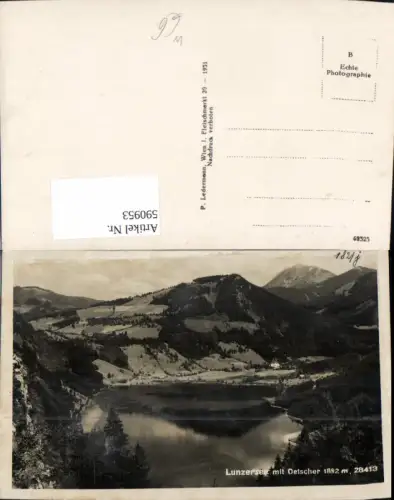 590953,Foto Ak Lunzersee m. Ötscher Lunz a. See