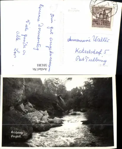 591381,Foto Ak Purgstall an der Erlauf Erlaufpartie