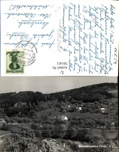 591411,Foto Ak Steinakirchen am Forst Totale