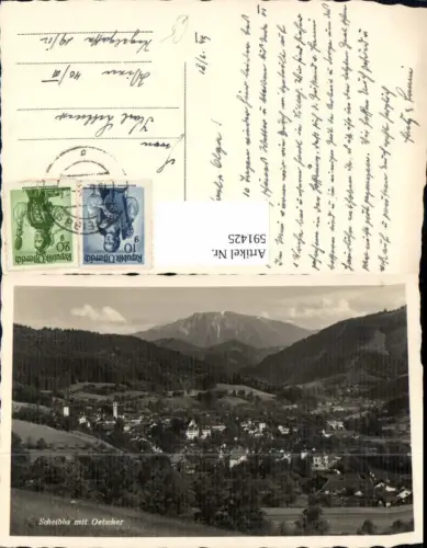 591425,Foto Ak Scheibbs m. Ötscher