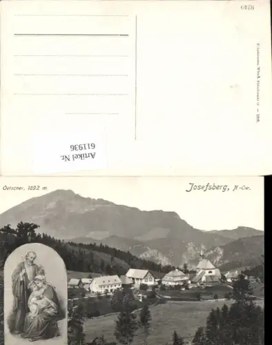 611936,tolle AK Josefsberg bei Wienerbruck am Ötscher pub Ledermann 9240
