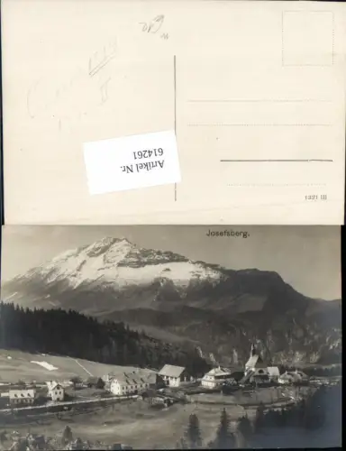 614261,tolle Foto-AK Josefsberg bei Wienerbruck am Ötscher