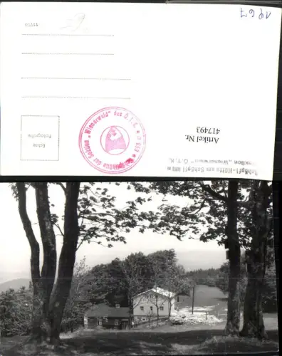 417493,Foto AK Schöpfl-Hütte Berghütte am Schöpfl b. Brand-Laaben