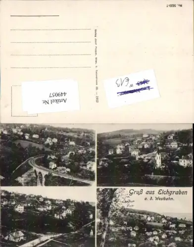 449057,Gruß aus Eichgraben Totale Viadukt Mehrbildkarte