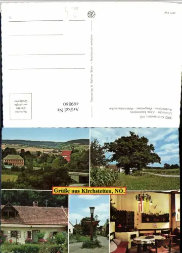 499860,Kirchstetten Teilansicht Audenhaus Wegweiser Mehrbildkarte