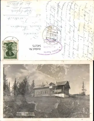 545275,tolle Foto-AK Hegerberg Hütte b. Stössng Kasten Böheimkirchen