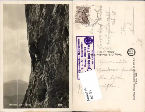 582953,Peilstein bei Alland Weissenbach Neuhaus Kletterer Bergsteiger