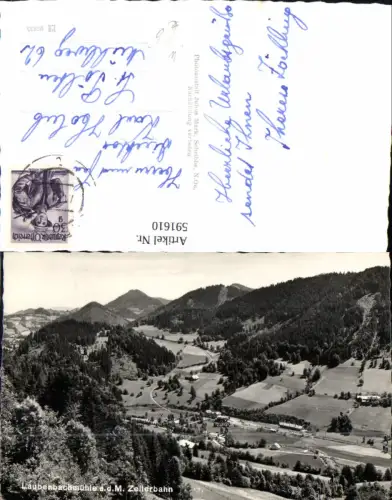 591610,Foto Ak Frankenfels Laubenbachmühle Zellerbahn