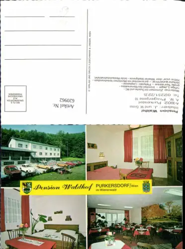 620962,Mehrbild Ak Purkersdorf Pension Waldhof VW Käfer