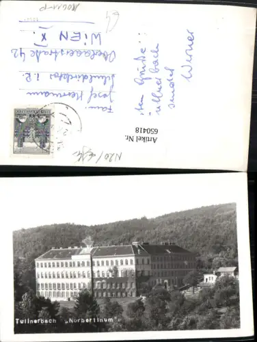 650418,Foto Ak Tullnerbach Norbertinum