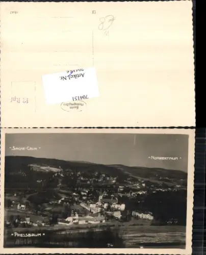 704151 Foto-AK Pressbaum bei Wien Hütteldorf