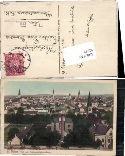 92247,St Pölten Total v. Kreisgericht 1918