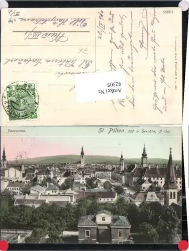 92305,St Pölten Panorama 1910 Ledermann 10085