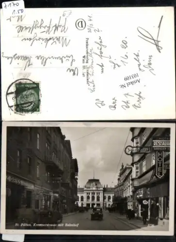 103109,St Pölten Kremserstrasse m. Bahnhof Auto Geschäfte