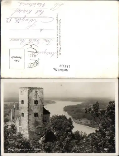 153339,Burg Greifenstein a. d. Donau Burg Ruine 1951 Ort Greifenstein St. Andrä-Wördern
