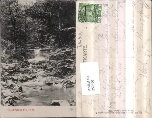 252490,Hagenbachklamm Klamm Partie b. St. Andrä Wördern