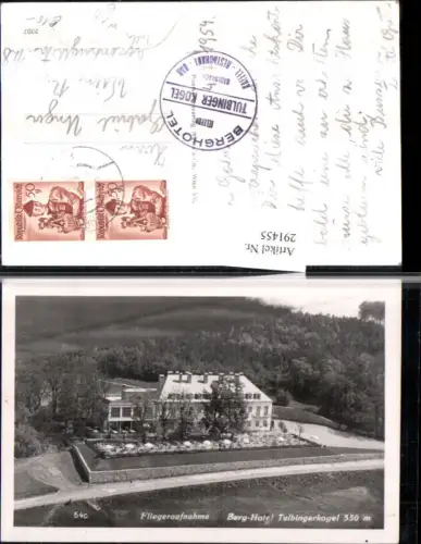 291455,Berg-Hotel Tulbingerkogel b. Tulln Fliegeraufnahme